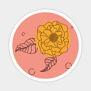 Sketchy Flowers Magnet